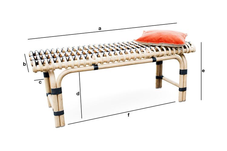 Dimensions du produit Banc Keliko