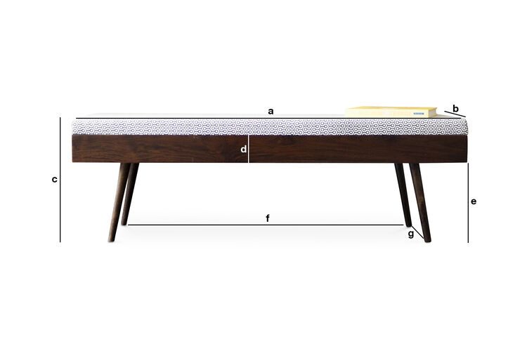 Dimensions du produit Banc Londress