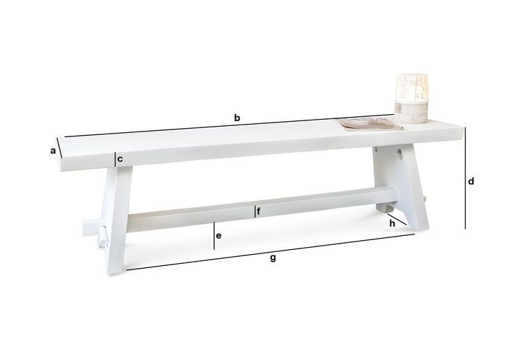 Dimensions du produit Banc Pyka