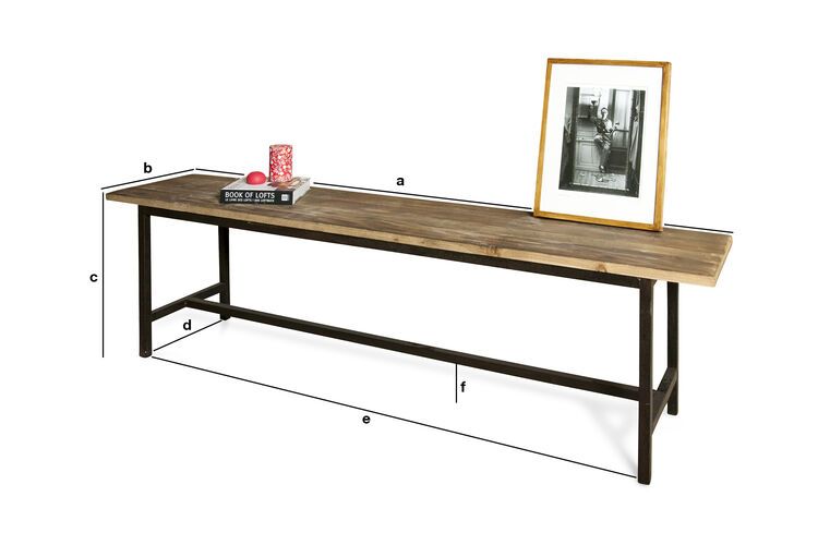 Dimensions du produit Banc Ranch