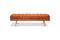 Miniatura Banco de terciopelo naranja Elmas Clipped