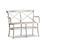Miniatura Banco de madera blanco Pampelune Clipped