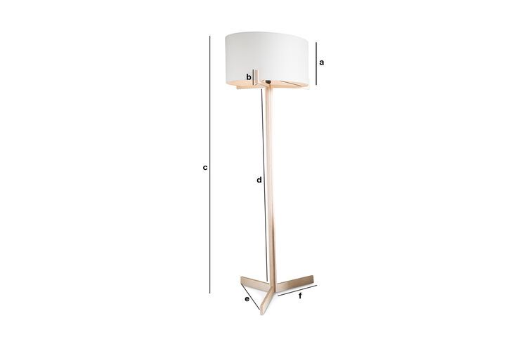 Product Dimensions Barbara standard lamp