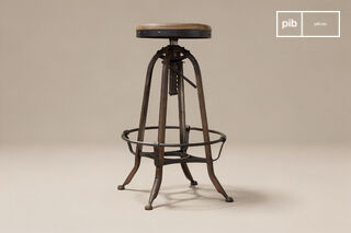 Barhocker aus Massivholz Nouveau Western