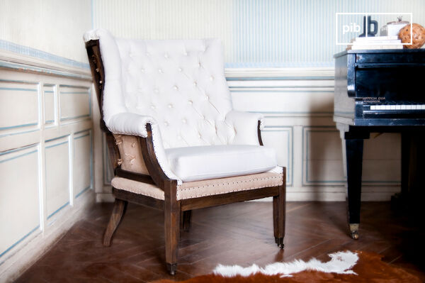 The upholstery was done by hand.