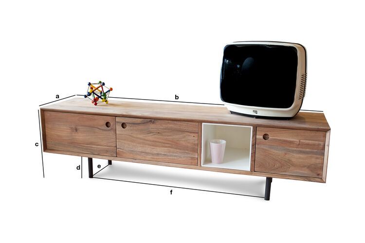 Productafmetingen Bascole vintage Tv meubel