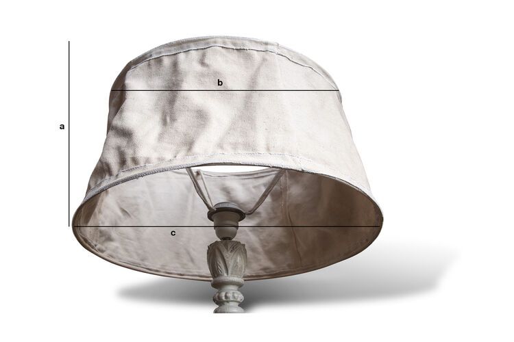 Product Dimensions Beige Lampshade Victoria