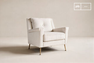 Beige velvet armchair Elbrousse