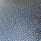 Black and white graphic patterns entirely woven.