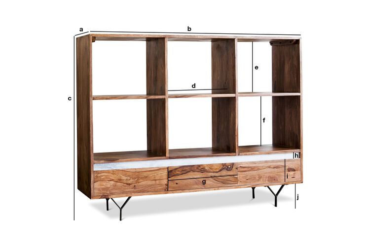 Product Dimensions Big bookcase Mabillon