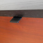 Small, sleek handle that gives the drawer a refined look.