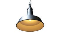 Zwarte metalen hanglamp