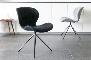 Black Scandinavian chair