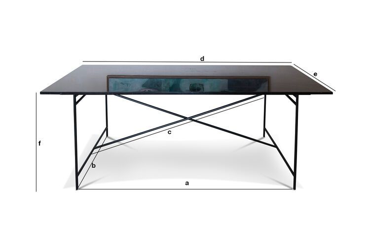Product Dimensions Black marble table Thorning