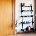 Black wooden bookshelf Bellevue