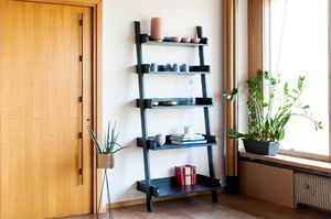 Black wooden bookshelf Bellevue