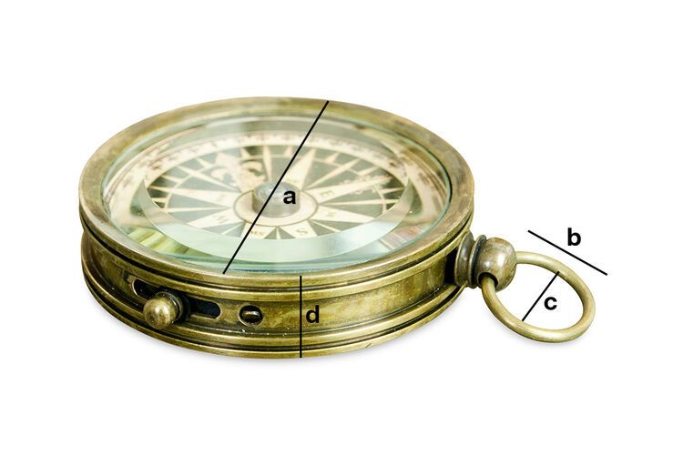 Dimensions du produit Boussole de timonier