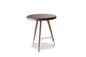 Bout de canapé en marbre noir Sivart