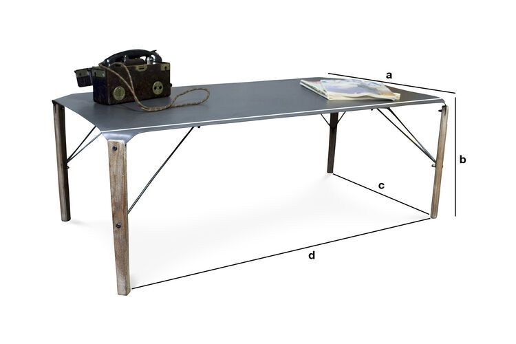 Productafmetingen Bow salontafel