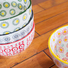 Original bowls for a retro breakfast