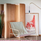 Superb brushed brass reading light.