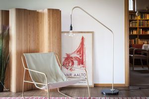 Metal and marble reading lamp Mogens