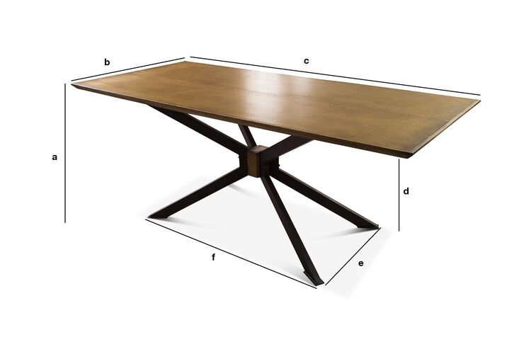 Product Dimensions Brass dining table Liverpool