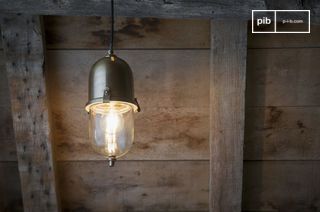 Brass hanging lamp Kapsula