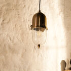 A pretty transparent glass bulb surrounds the bulb.