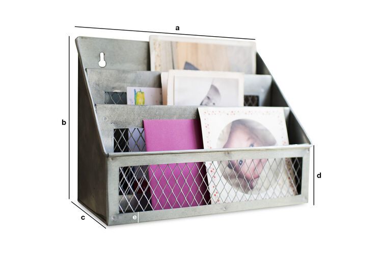 Produktdimensionen Briefbox Sabir