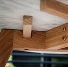 Sleek design right down to the underside of the table.