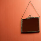 Spiegel met een heerlijk retro metalen frame.