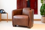 Brown armchairs
