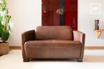 Brown sofas