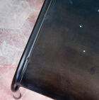 all iron, with a pretty dark varnish.