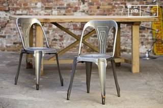 Brushed steel Multipl's chair