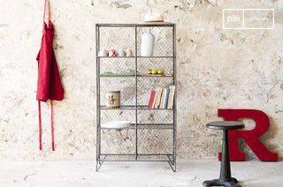 Gitter-Metall-Bücherregal