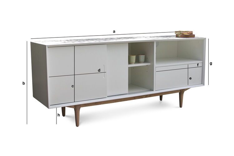 Dimensions du produit Buffet bas en bois Fjord