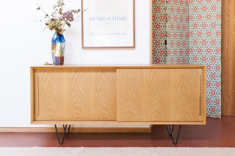 Credenza in legno chiaro Fiska