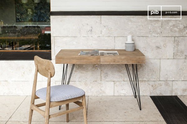 Joli bureau élégant épuré au style scandinave.