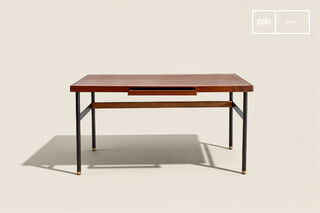 Bureau en noyer avec tiroir Velina