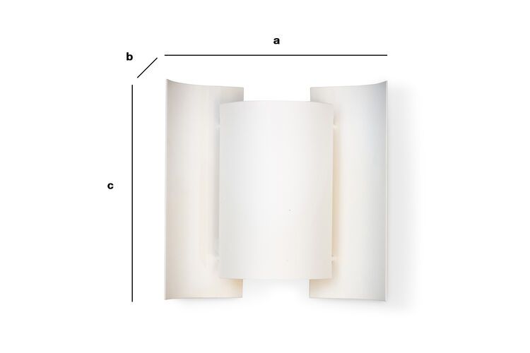 Product Dimensions Butterfly white finish wall lamp