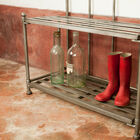 Made entirely of hand-distressed steel