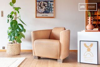Fauteuil van kameelleer Red Baron
