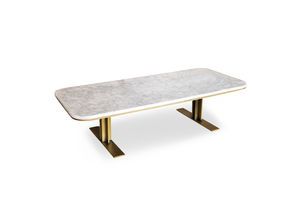 Witte marmeren salontafel Carrera