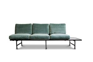Green velvet and marble sofa Carthy
