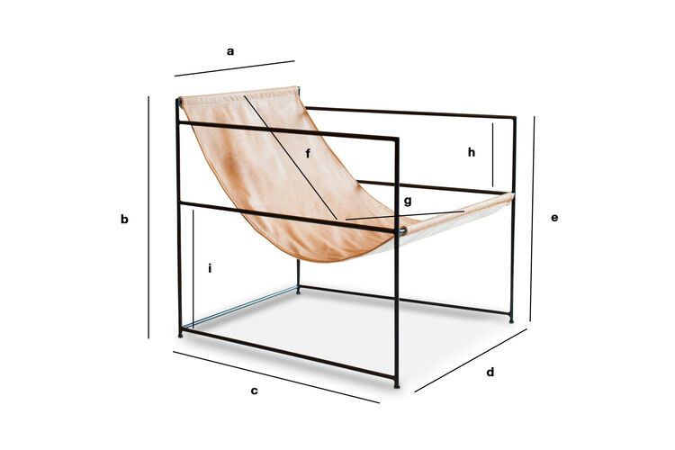 Product Dimensions Casperünd hanging leather armchair