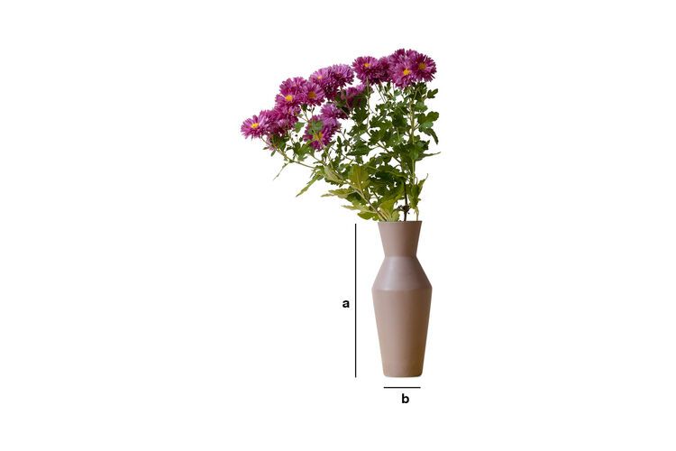 Product Dimensions Ceramic Corset Vase Matte Mocha