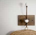 Ceramic double-hook coat rack