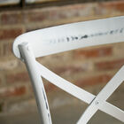 The backrest is cross-shaped to fit the shape of the back.